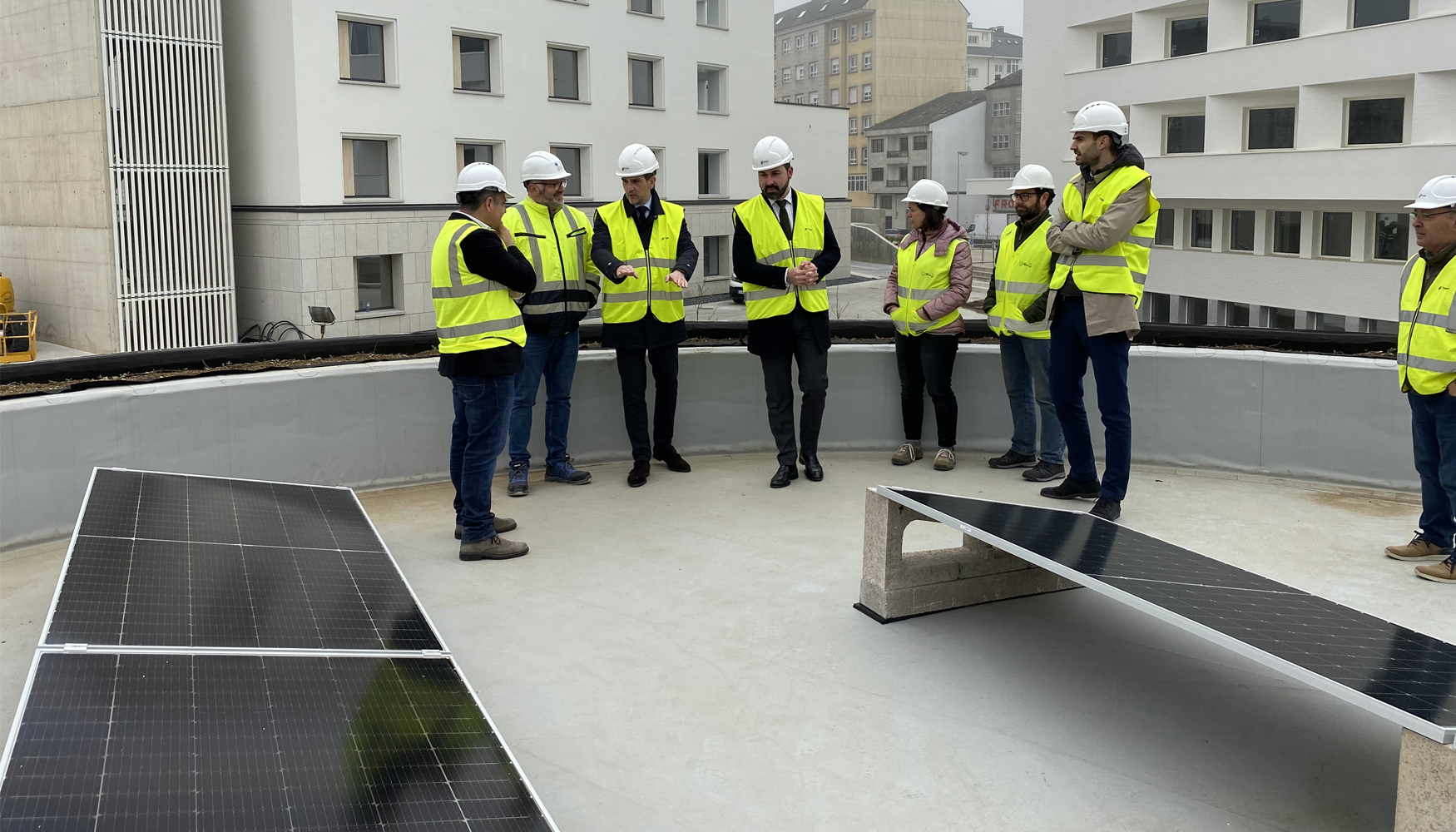 En un futuro, los paneles solares podran suministrar energa a otros edificios administrativos o servicios que se implanten en el barrio...
