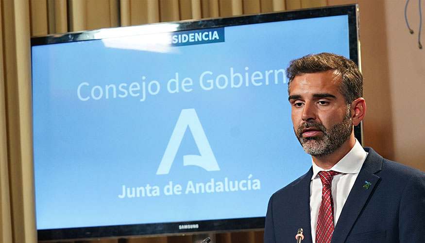 Ramn Fernndez-Pacheco, consejero de Sostenibilidad, Medio Ambiente y Economa Azul y portavoz de la Junta de Andaluca...