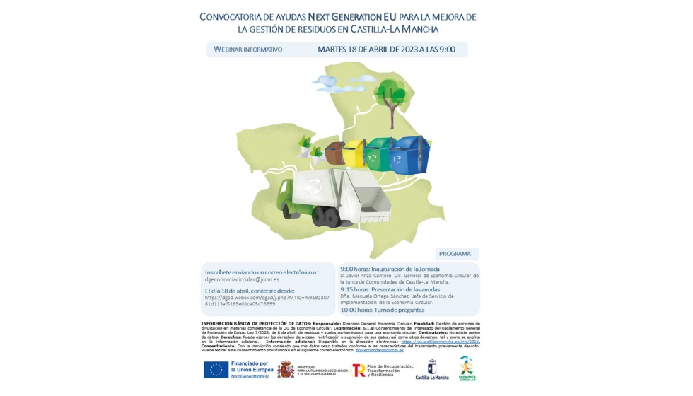 La Desarrollo Sostenible de Castilla-La Mancha organiz un seminario web informativo que tuvo lugar el 18 de abril de 2023 en el que se ofreci...