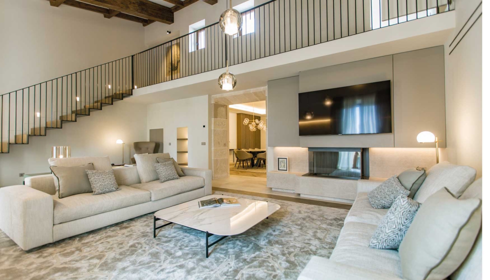 Interior de la vivienda S�Artista, un d�plex de 322 metros cuadrados