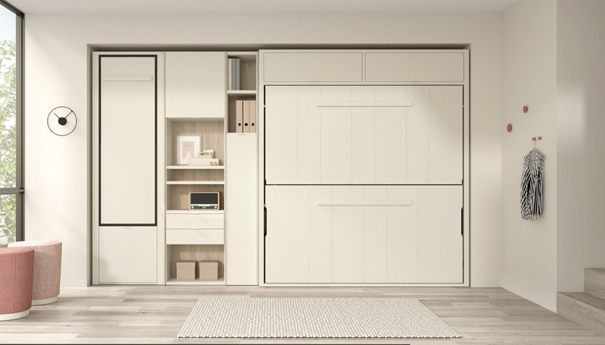 Tegar presenta su mobiliario abatible de diseo minimalista, que permite disponer de un espacio totalmente difano en cualquier habitacin...