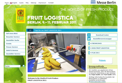 Fruit Logstica prepara ya su prxima edicin, que tendr lugar del 9 al 11 de febrero en Messe Berlin