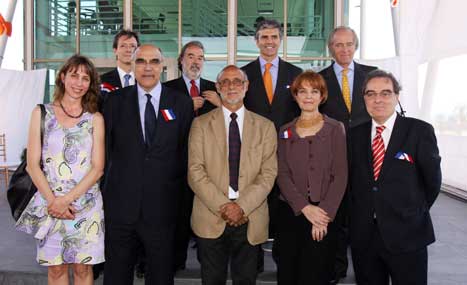 En la inauguracin se encontraban la subsecretaria de Transportes del Gobierno de Chile, Gloria Hutt Hesse, y el presidente de Abertis...