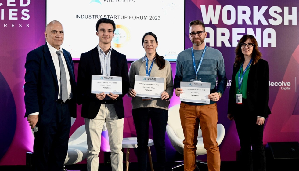 Los ganadores del Industry Startup Forum de Advanced Factories 2023