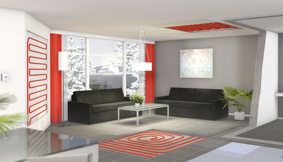 Ilustrao 4. Os sistemas radiantes podem ser instalados em tetos, pisos ou paredes