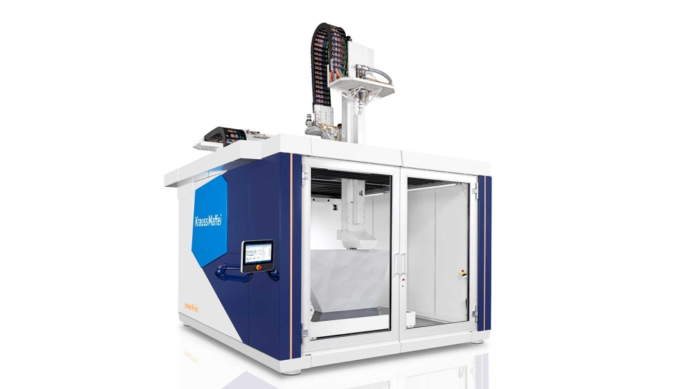 Mquina PowerPrint, da KraussMaffei, para fabrico aditivo de componentes de grandes dimenses (at 10 m)