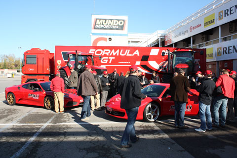 Attendees had the opportunity to drive the latest models of Ferrari at the circuit of Montmel in first person