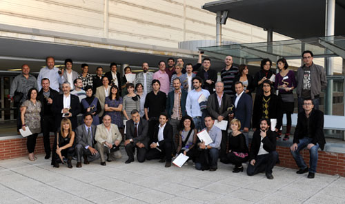 Todos los premiados en los Anuaria 2010, juntos tras la ceremonia