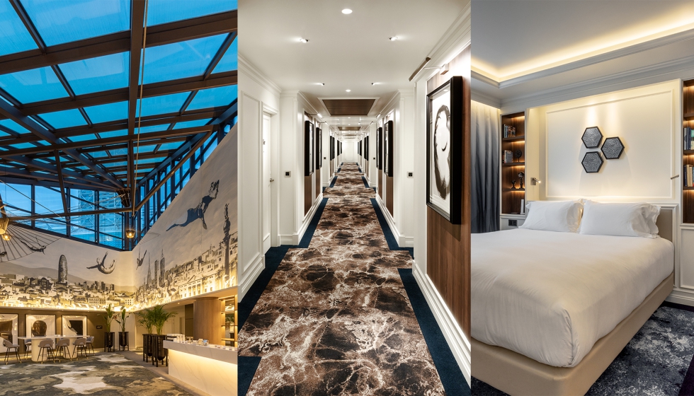 Detalles de las soluciones lum�nicas en zonas comunes y habitaci�n de este complejo hotelero frente al mar en Barcelona. Fotos: Jordi Anguera...