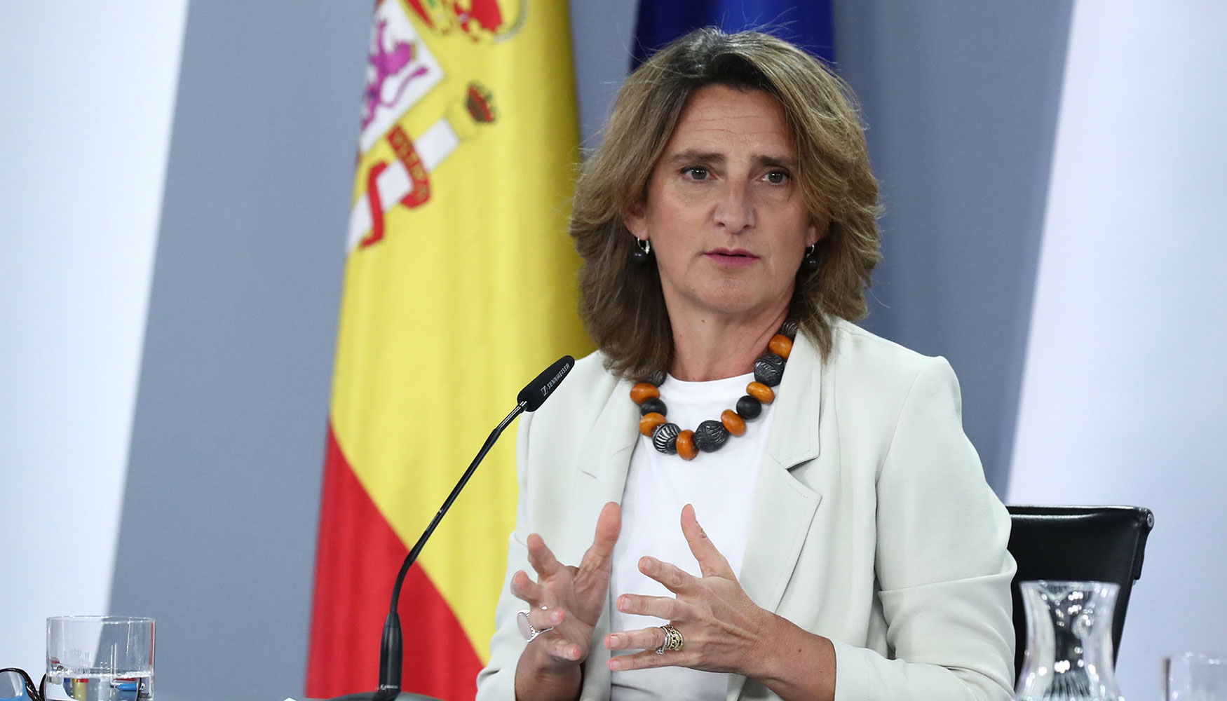 La vicepresidenta tercera y ministra para la Transicin Ecolgica y el Reto Demogrfico, Teresa Ribera...