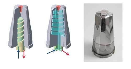 Simulation of the cooling of the Insert to child photo Cup courtesy of BKL