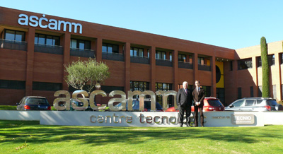 Antonio Pearroya, President of Ascamm, and Xavier Lopez, director-general, in Cerdanyola