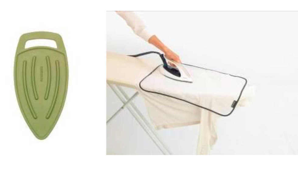 Esterilla de silicona y pa�o protector para planchar