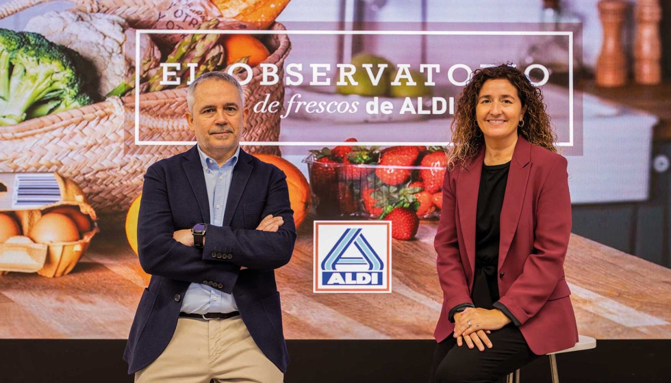 Ignacio Cid, Research & Analytics Director de Aldi, y Silvia Segarra, directora de Comunicacin y Relaciones Institucionales de Aldi Espaa...