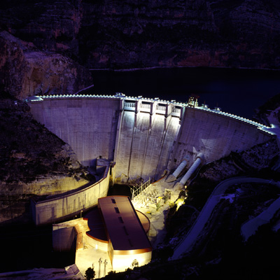 La potencia de una central hidroelctrica es proporcional a la altura del salto y al caudal turbinado. Foto: Iberdrola