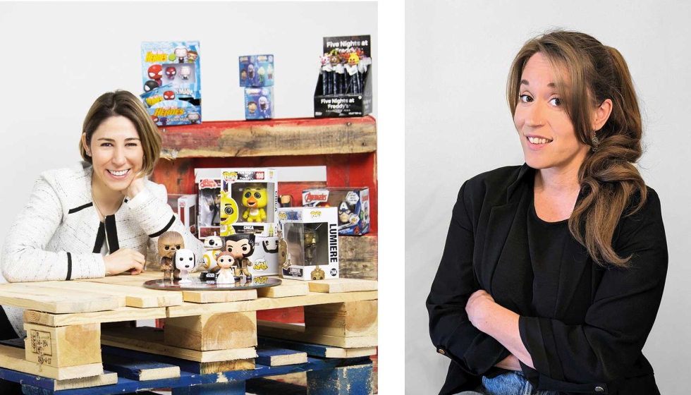 Rosa Seegelken, regional business development manager Iberia de Funko UK, y Roco Zamorano...