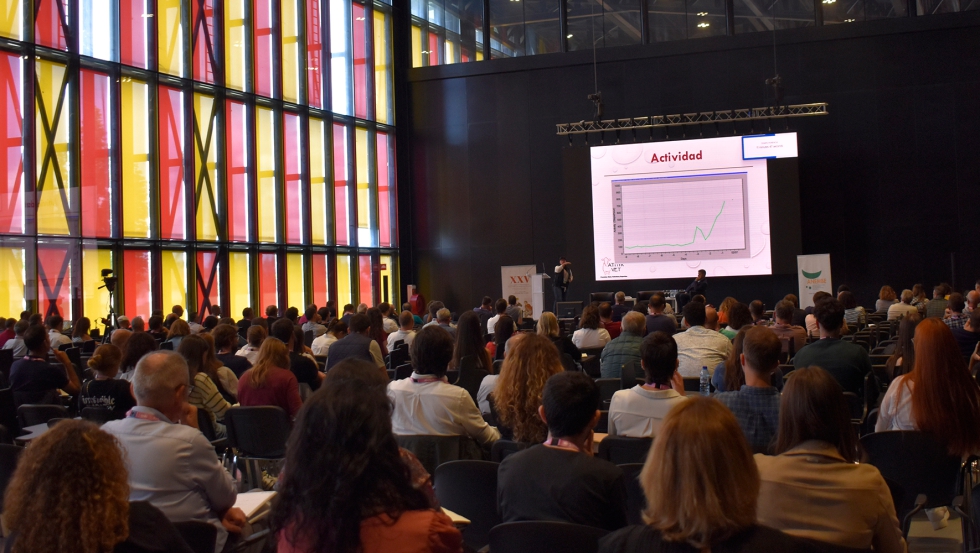 Una de las salas durante la ponencia