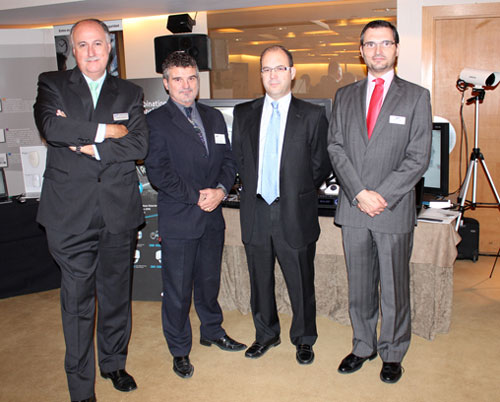 Alfonso Castao, Carlos Gmez, Jos Luis Romero y Miguel ngel Cabeza de Samsung en I Jornada IP de ADI Global