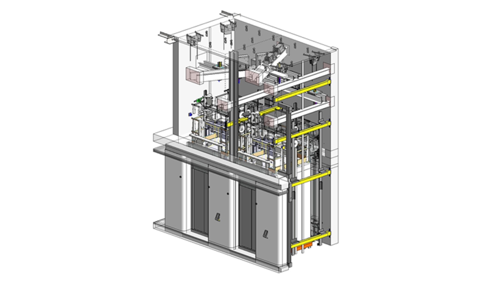 Imagen 2. Coordinacin del diseo del ascensor mediante modelos BIM