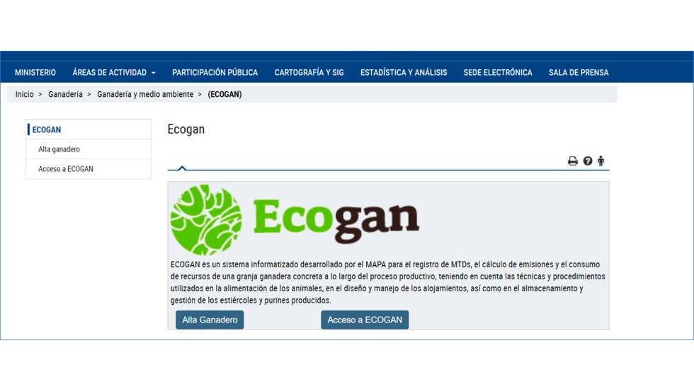 Figura 1. Plataforma Ecogan