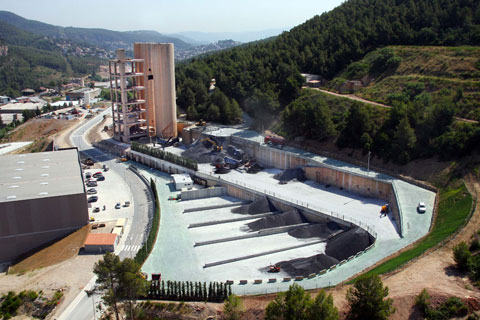 Recycling plant located in the Polgono Industrial Can Prunera of Vallirana (Barcelona)