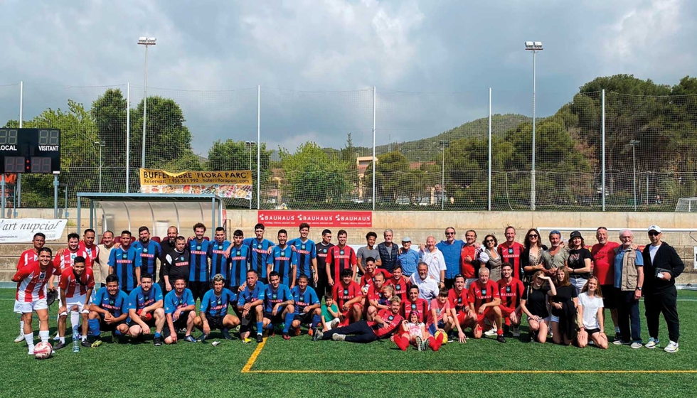 Club de Ftbol Sant Antoni 66, el pasado domingo 4 de junio en la presentacin del acuerdo con Bauhaus