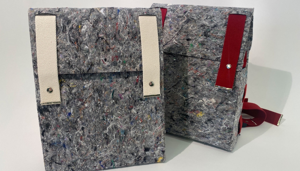 Eurecat muestra varios productos desarrollados con materiales reciclados con origen de residuos textiles postconsumo gestionados por la entidad...