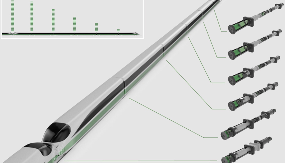 El sistema desarrollado por Green Buffers consta de doce unidades deformables montadas en las interfaces de acoplamiento de todo el tren...