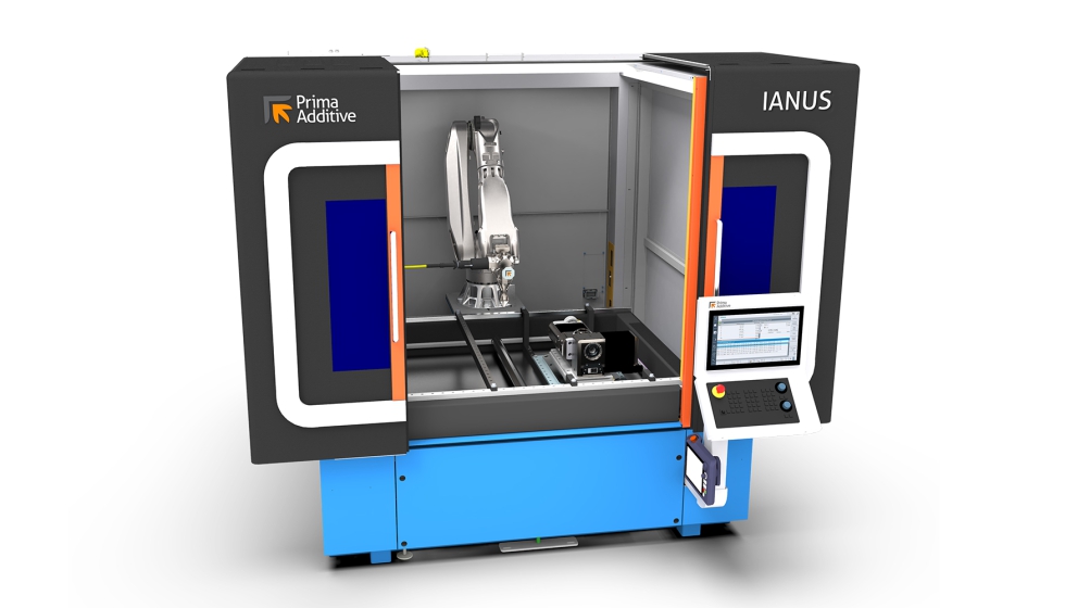 La clula robotizada multiproceso Ianus se basa en un sistema compuesto por un brazo robtico y una fuente lser...