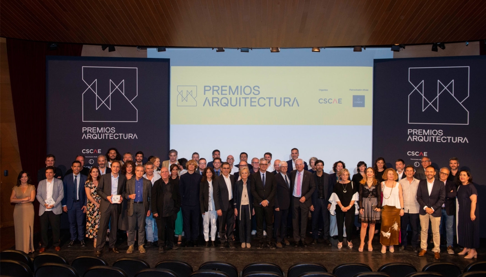 Foto de familia de los ganadores de la 2 edicin de los Premios Arquitectura del CSCAE. Foto: Luis Asn