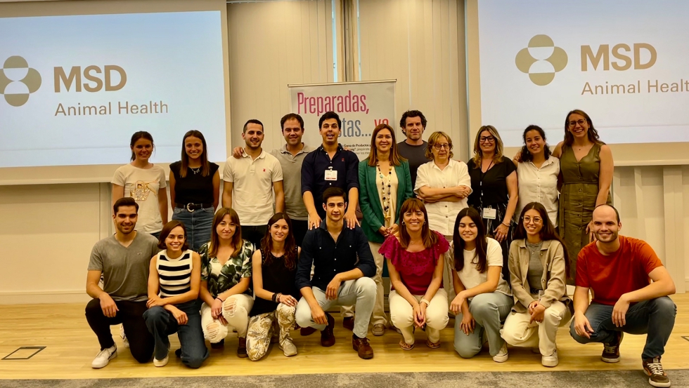 Alumnos de la primera edicin del Campus Porcino organizado por MSD Animal Health