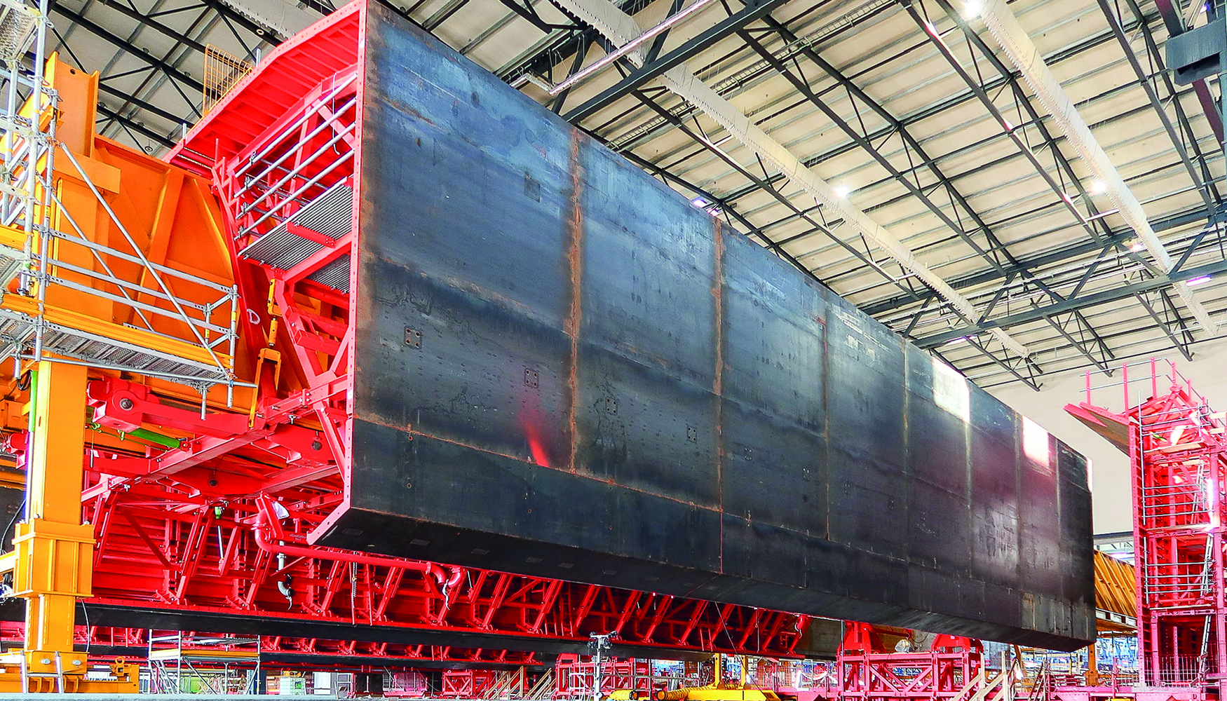 Las piezas entregadas a la obra en Dinamarca se ensamblan para permitir procesos de hormigonado eficientes