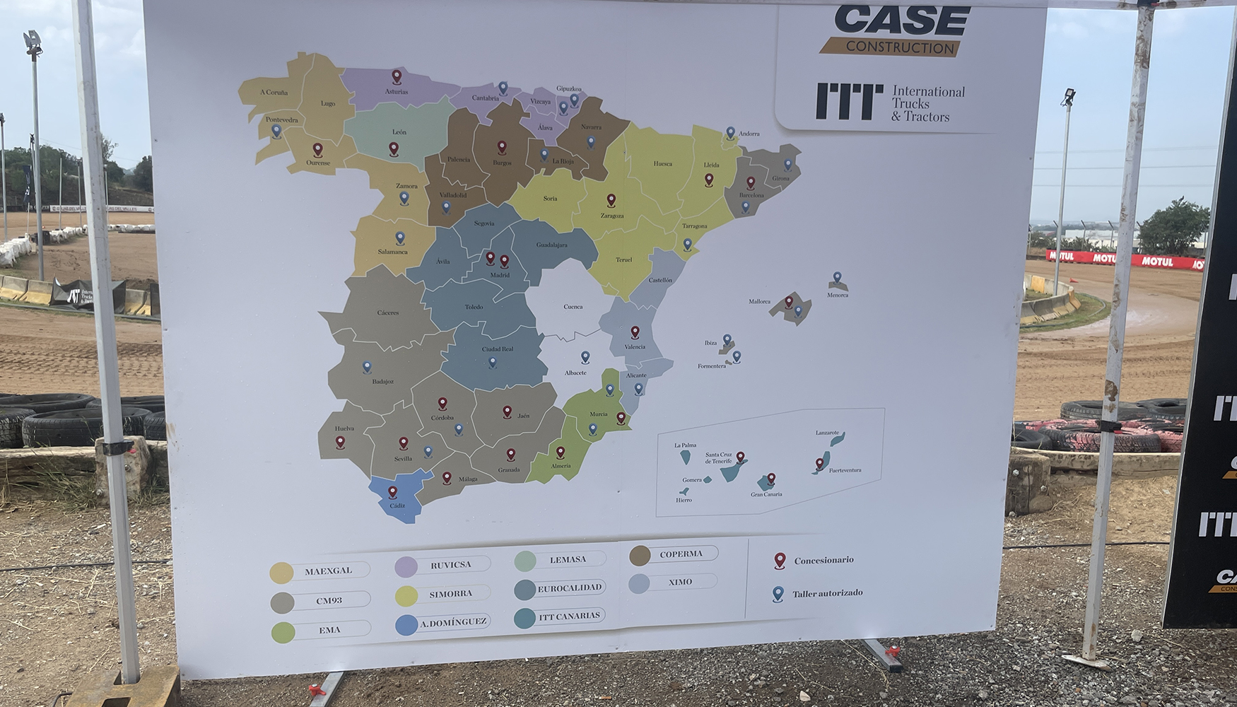 Red de concesionarios de ITT - CASE CE en Espaa