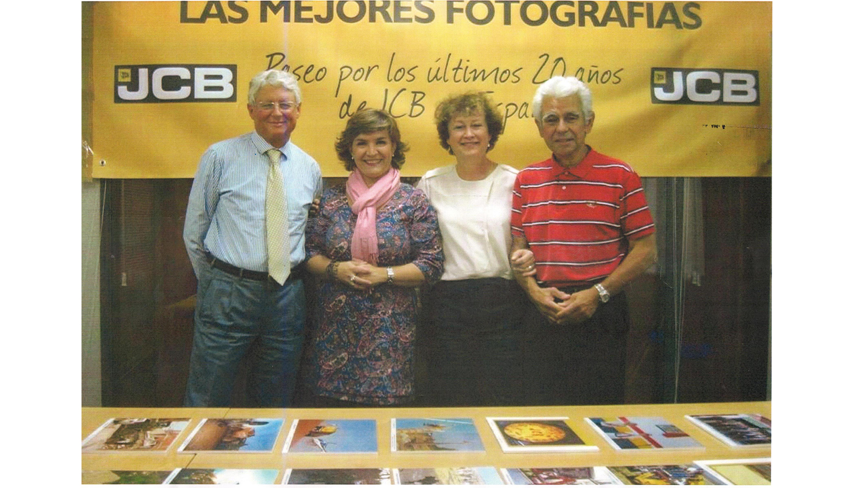Claudio Fiorentini, Mara Luisa Prez, Brunhilde Rygiert y Beningno Bueno en la celebracin del 20 aniversario de JCB Espaa (2013)...