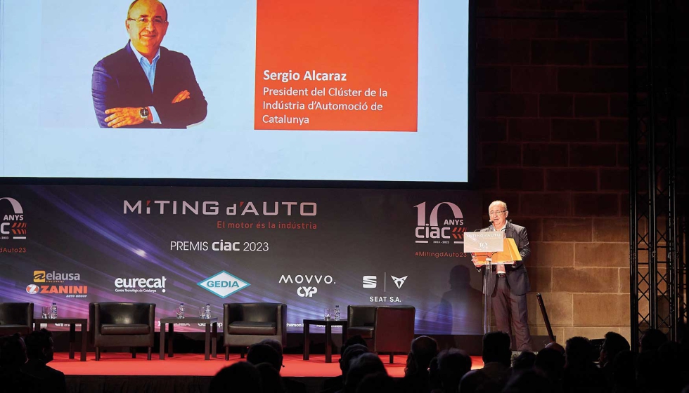 Sergio Alcaraz, presidente del clster, en la apertura de la 6 edicin del Mting d'Auto