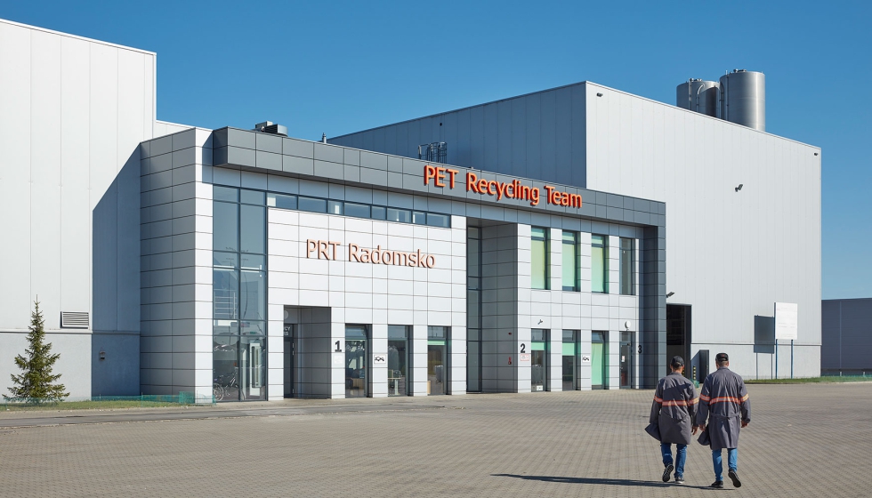 Alpla ampla el Equipo de Reciclaje de PET (PRT) de Radomsko (Polonia) con una tercera planta de extrusin.. Imagen Alpla...
