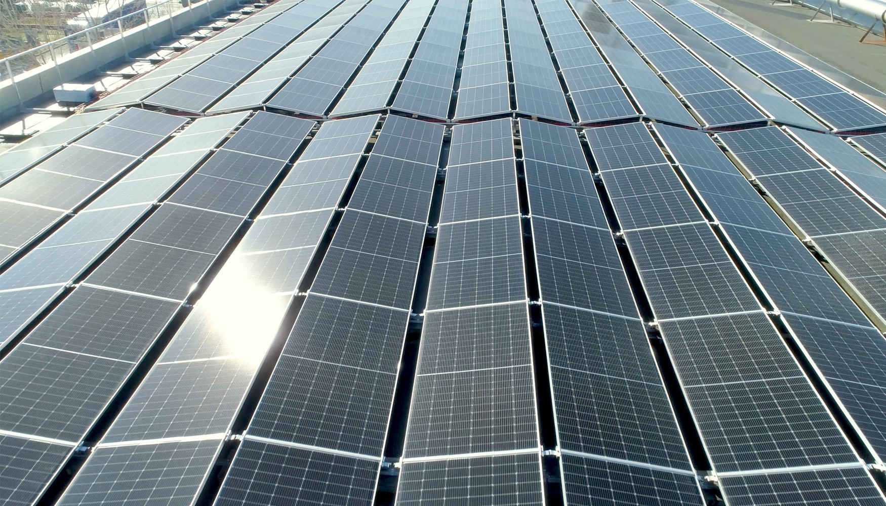 Con la instalacin de 18.600 m2 de paneles solares, la compaa ha conseguido autogenerar el 25% de toda la energa que necesita...