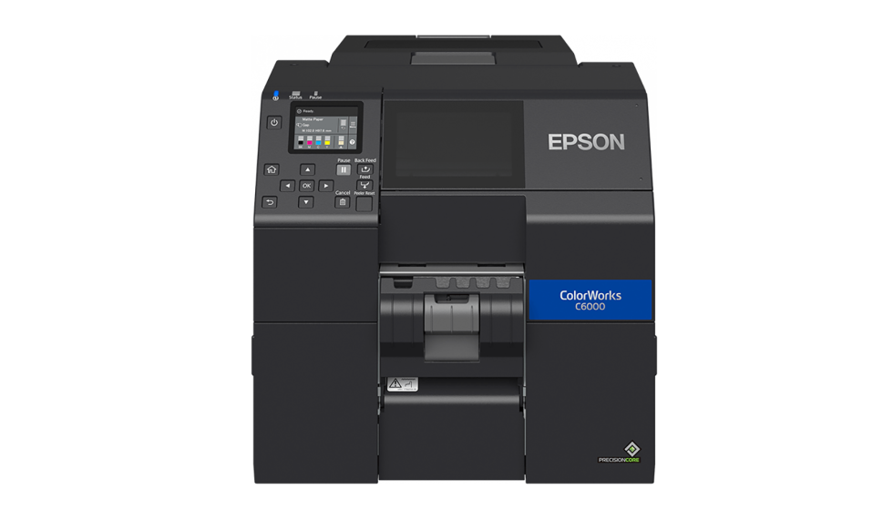 Impresora de etiquetas a color Epson ColorWorks CW-C6000PE de 4 pulgadas con dispensador autom�tico