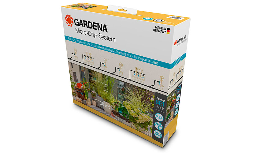 Sistema de riego Gardena Micro-Drip System balcón 30 plantas - Horticultura  - Sistema de riego