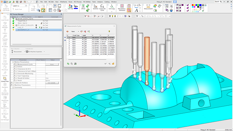 Probing Multi-Points - Mdulo On Machine Inspection Probing suporta agora a seleo multiponto e ponteiras cilndricas...