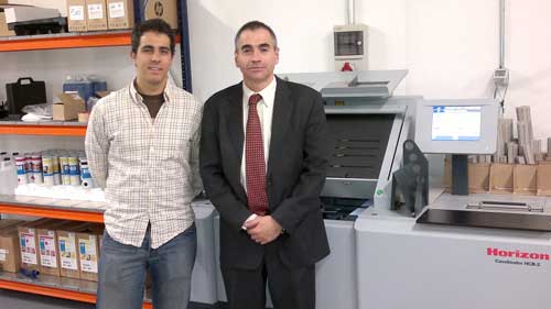 Iaki Penche, gerente de Printoria (izquierda) y Francesc Navarro, gerente de OPQ Systems (derecha)