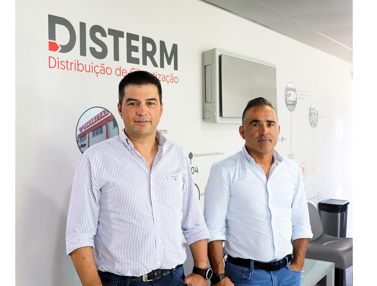 Da esquerda para a direita: Joo Ramos, diretor comercial e Jos Carlos Denis, diretor tcnico da Disterm 