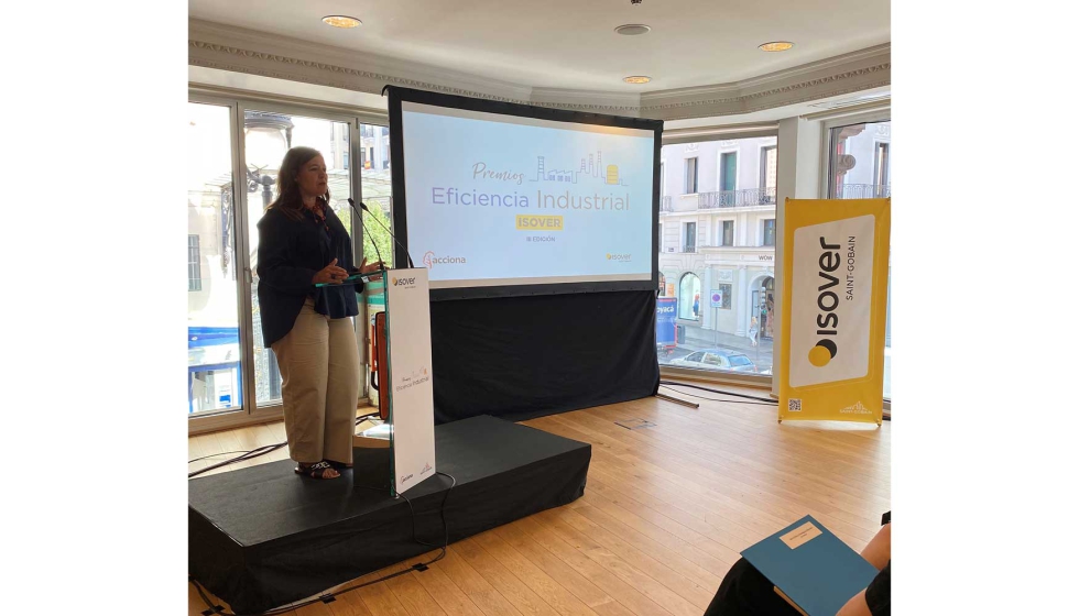 Esther Soriano, directora general de Saint-Gobain Solutions, en un momento de su intervenci�n