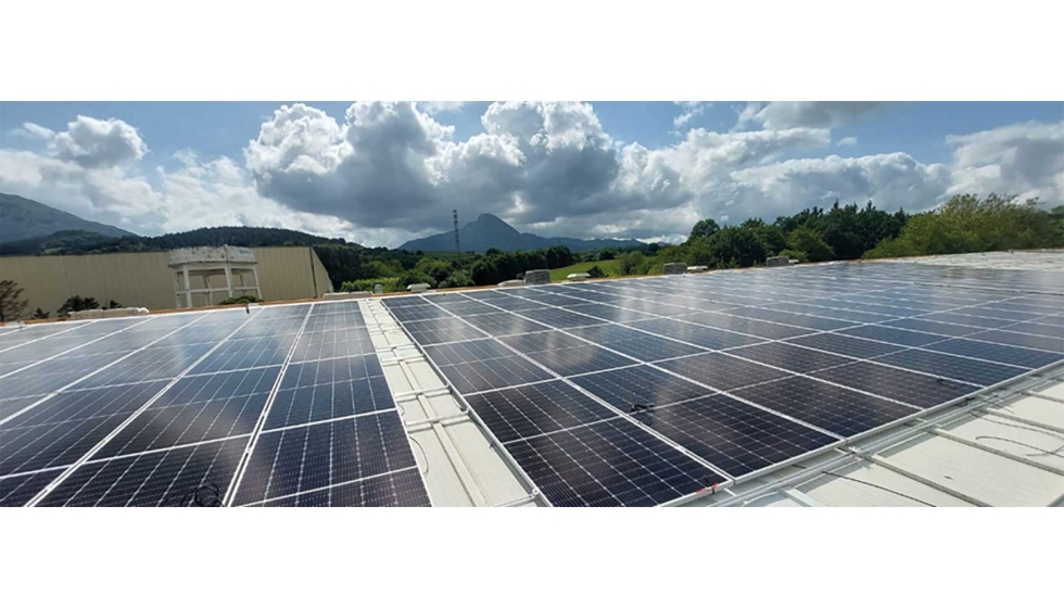 Planta fotovoltaica de Gestin Crnica del Norte en el centro de Astillero, en Cantabria