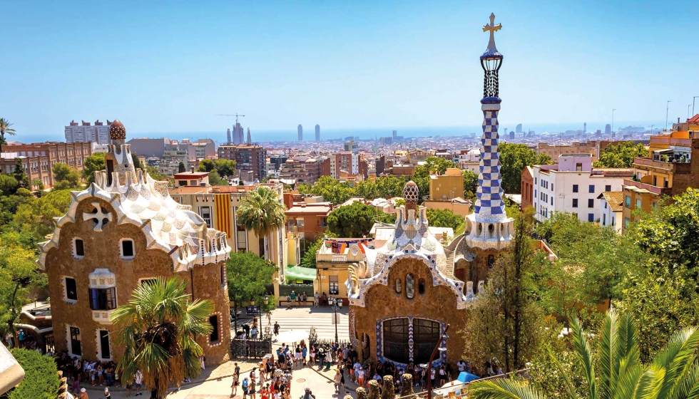 Una de las imgenes ms icnicas de Barcelona es la del parque Gell