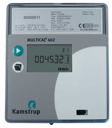 Una de las novedades de Kamstrup en Climatizacin: el contador trmico compacto MC402