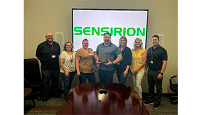 DigiKey recibe el premio 'Distribution Excellence Award 2023' en la categora Mejor calidad de servicio de Sensirion...