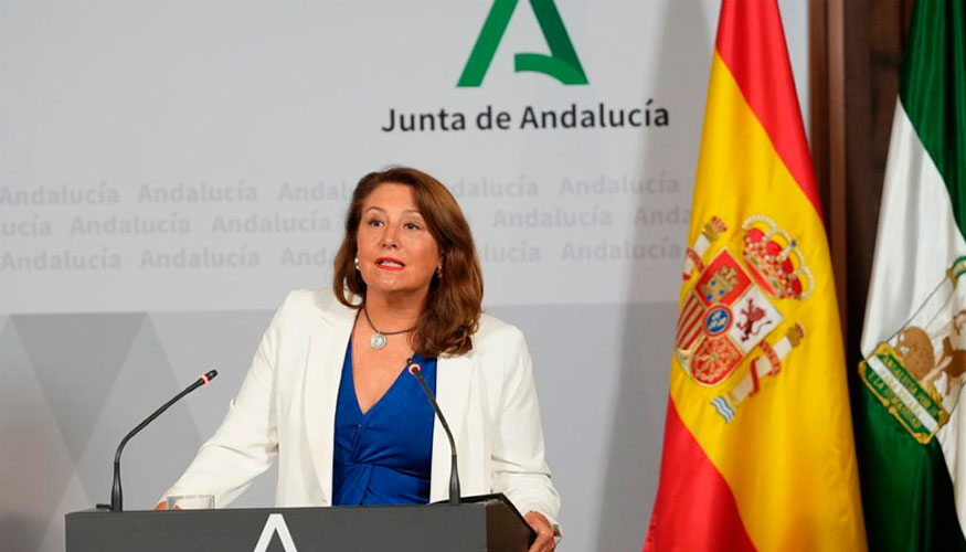 La consejera de Agricultura, Pesca, Agua y Desarrollo Rural de la Junta de Andaluca, Carmen Crespo...