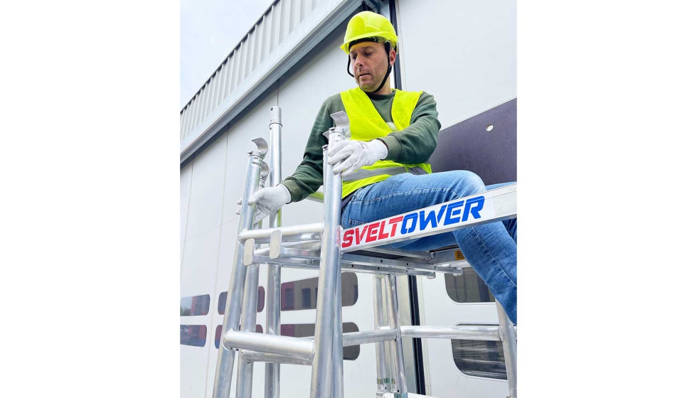 SveltTower es el andamio unipersonal de montaje por una sola persona ideal para sustituir la escalera por un andamio mvil...