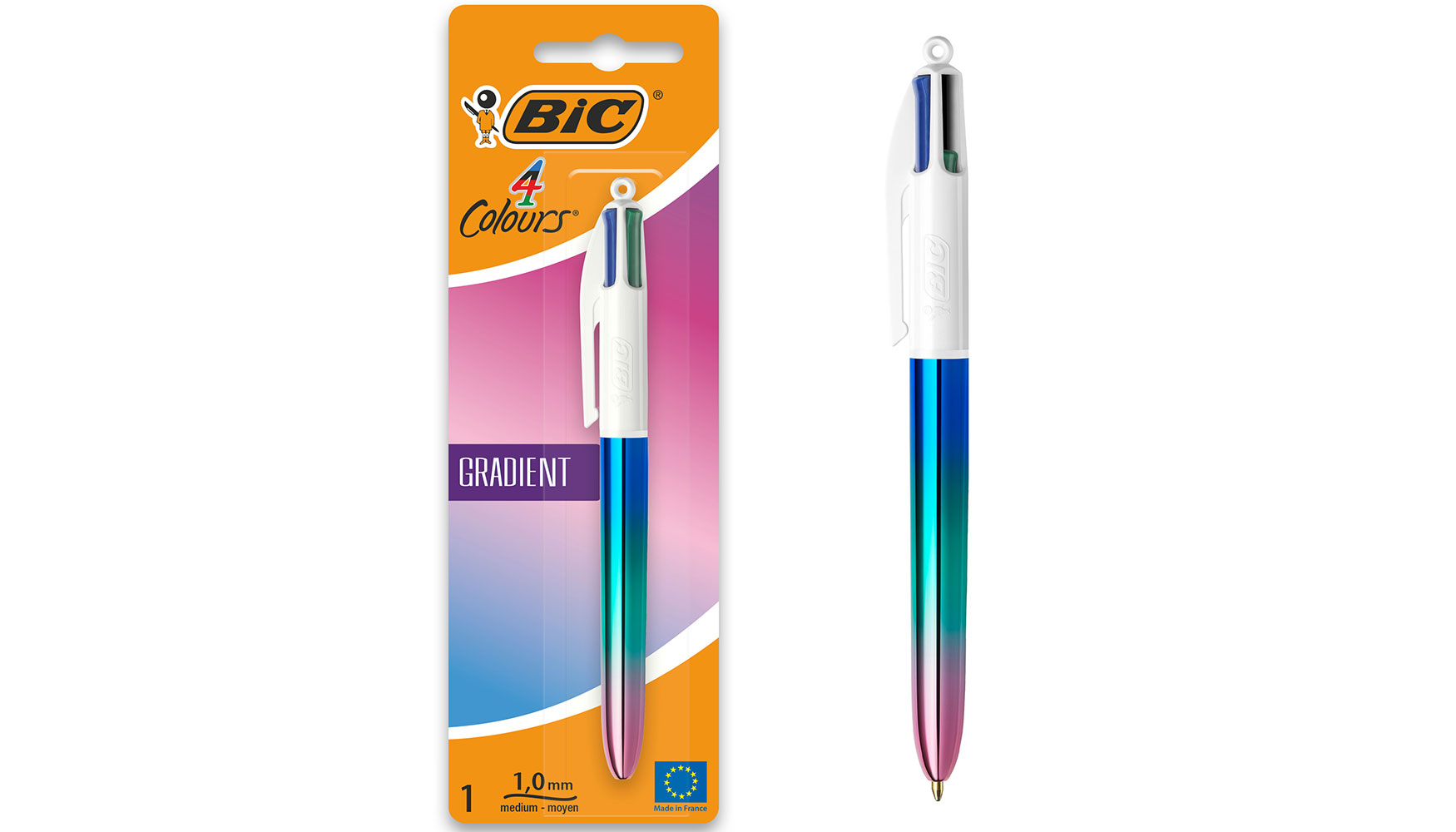 bolígrafo Bic (4 colores)